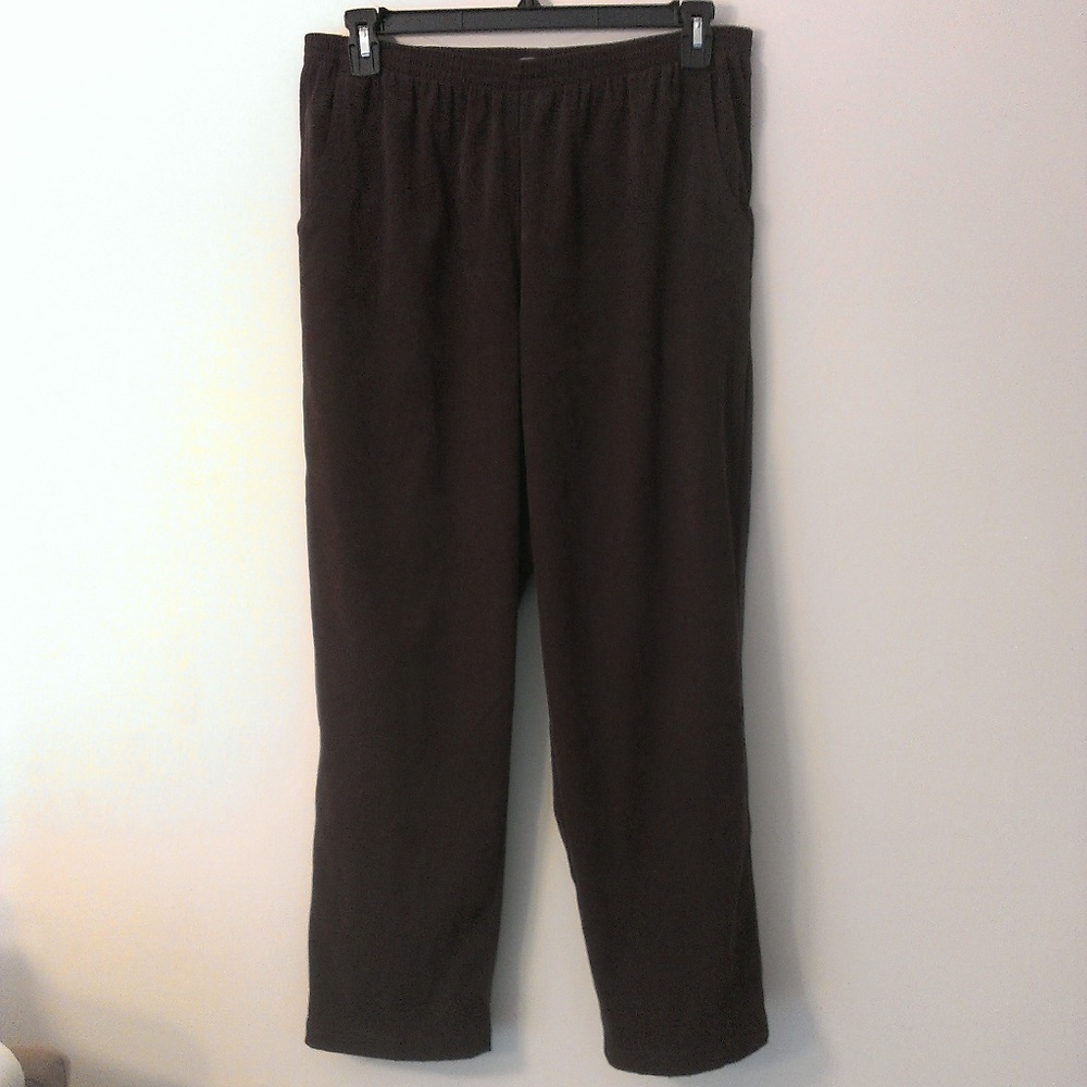 KORET WOMAN Pants 18W Brown Pull On Pockets EUC
